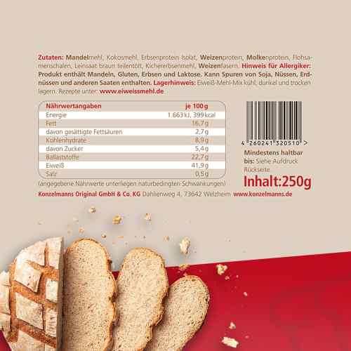 Lower Carb Eiweiss Mehl Mix 700g