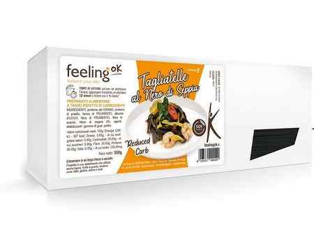 FeelingOK schwarze Tintenfisch Tagliatelle Optimize 500g