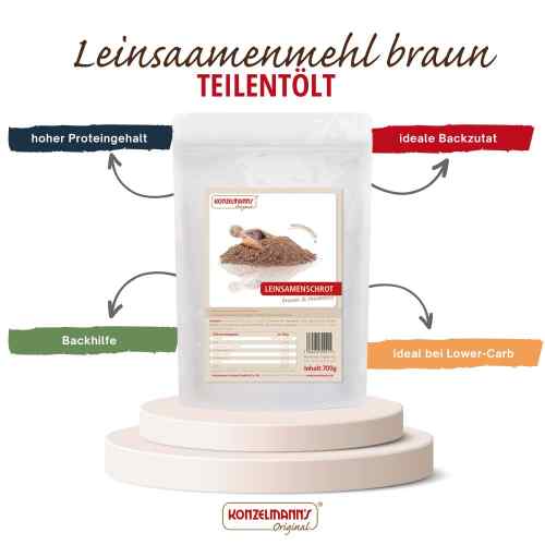 Konzelmanns Leinsaat braun teilentoelt