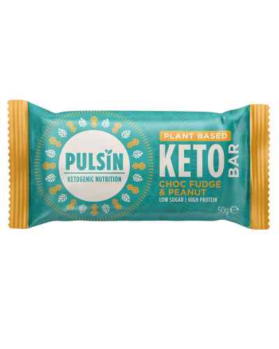 Pulsin Keto Riegel Choc Fudge & Peanut Riegel 50g