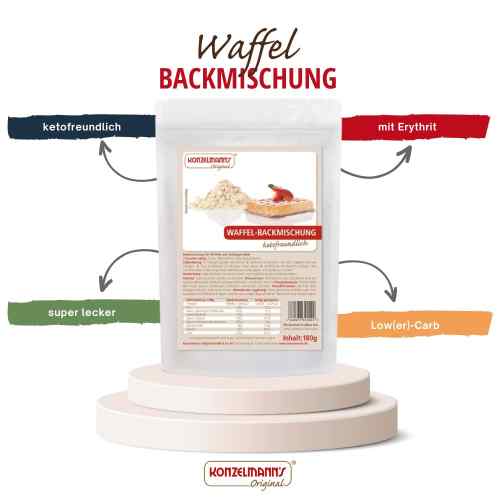 Konzelmanns Waffel Backmischung lower carb