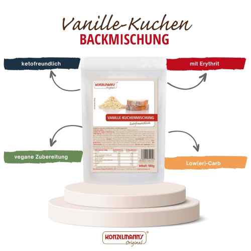 Konzelmanns Vanille Kuchen Lower Carb