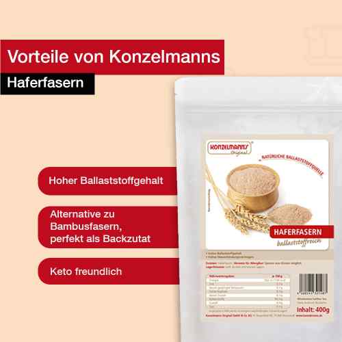 Konzelmanns Haferfasern Ballaststoffpulver 400g