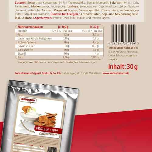 Protein Chips Onion Creme