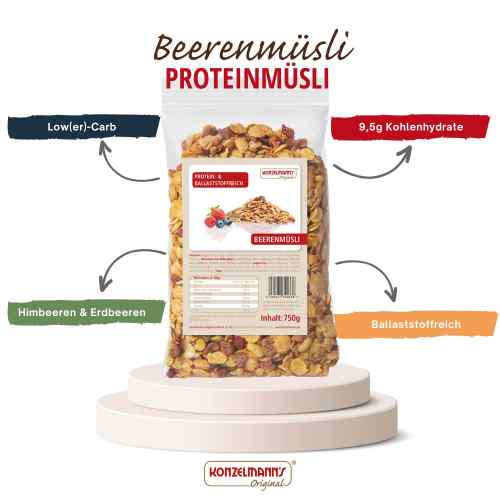 Konzelmanns Beeren Muesli Lower Carb 750g